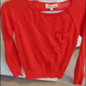 Bright Red/Orange Sweater